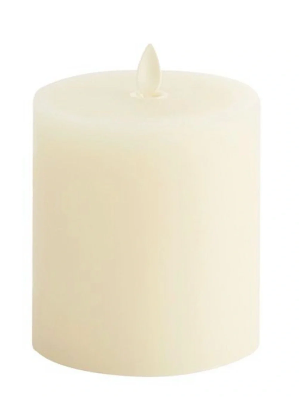 Pottery Barn Ivory Premium Flameless Pillar Candles ~ 3” x 3.5”